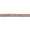 Baumwoll Flachkordel Kordel braun petrol Breite: 2cm
