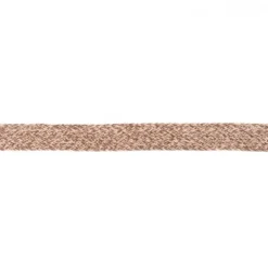 Baumwoll Flachkordel Kordel braun creme Breite: 2cm