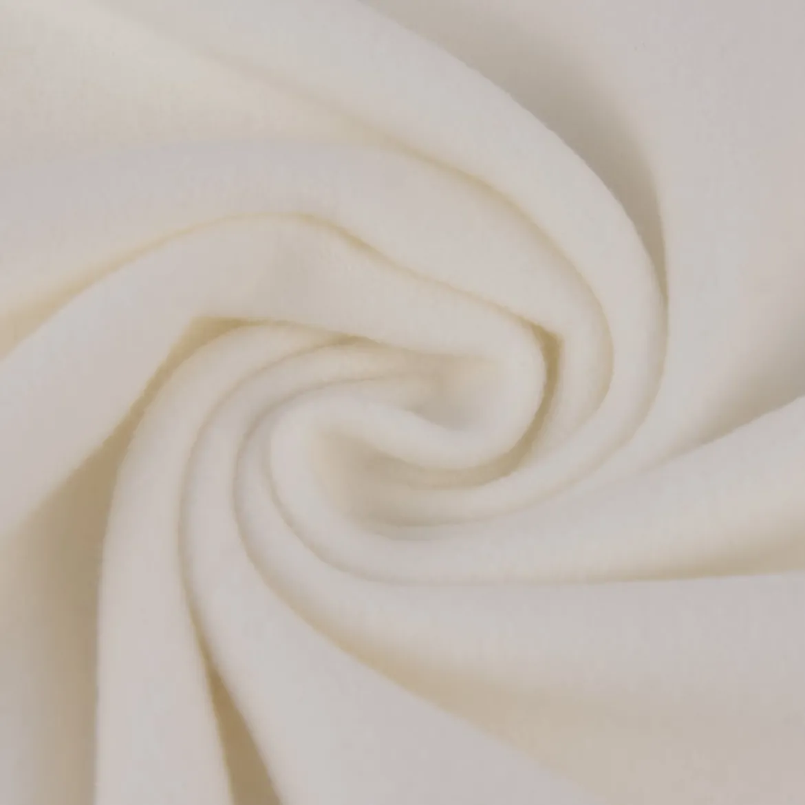 Baumwollfleece Fleece aus Baumwolle einfarbig creme 1,45m