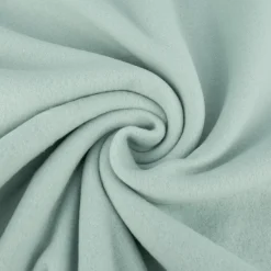 Baumwollfleece Fleecestoff aus Baumwolle gebürstet einfarbig eisblau 1,5m