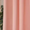 Baumwollgardine Ösenvorhang aus Baumwolle rosa 135x240cm