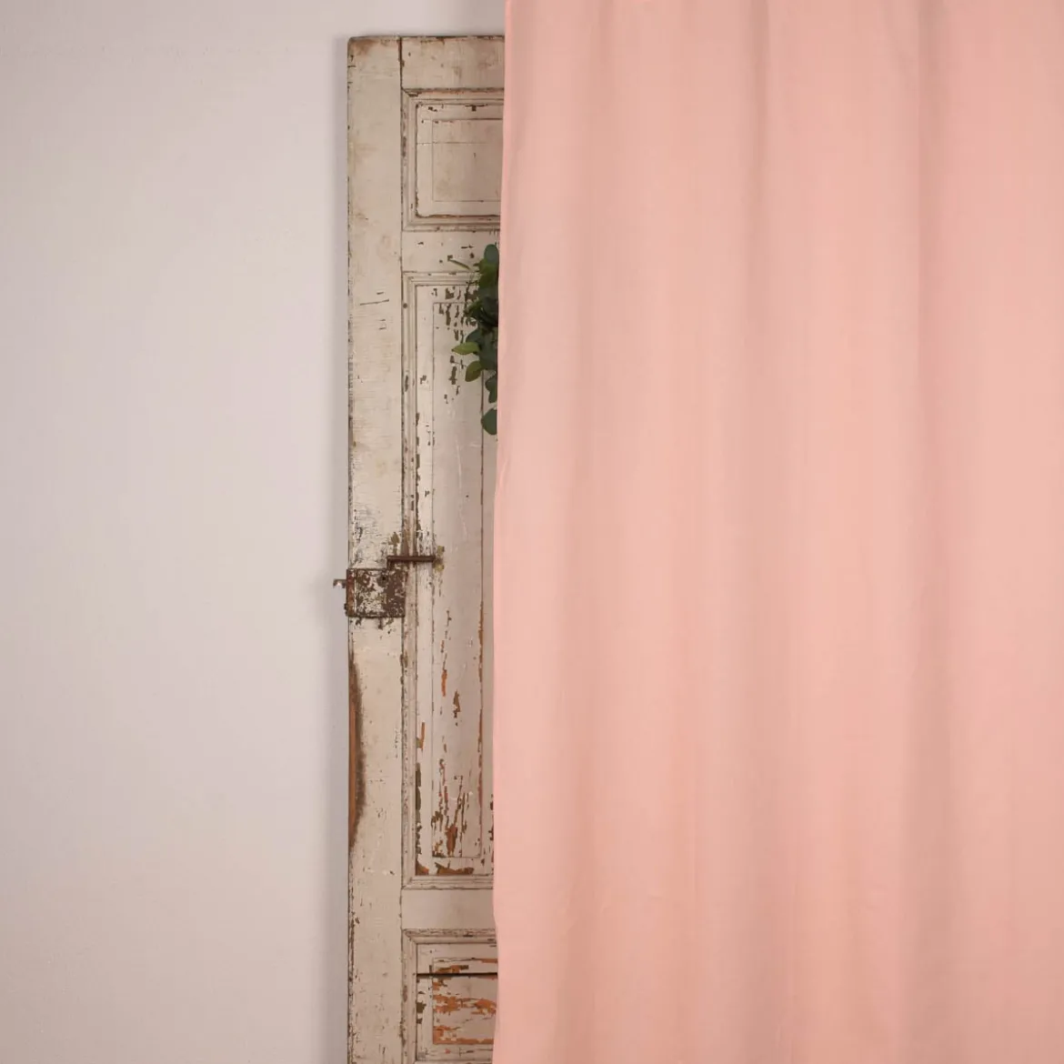 Baumwollgardine Ösenvorhang aus Baumwolle rosa 135x240cm