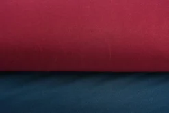 Baumwoll-Jeansstoff mit Elasthan Stretchjeans-Stoff weich einfarbig weinrot 1,5m Breite