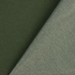Baumwoll-Jeansstoff mit Elasthan Stretchjeans-Stoff weich einfarbig dunkelgrün 1,5m Breite