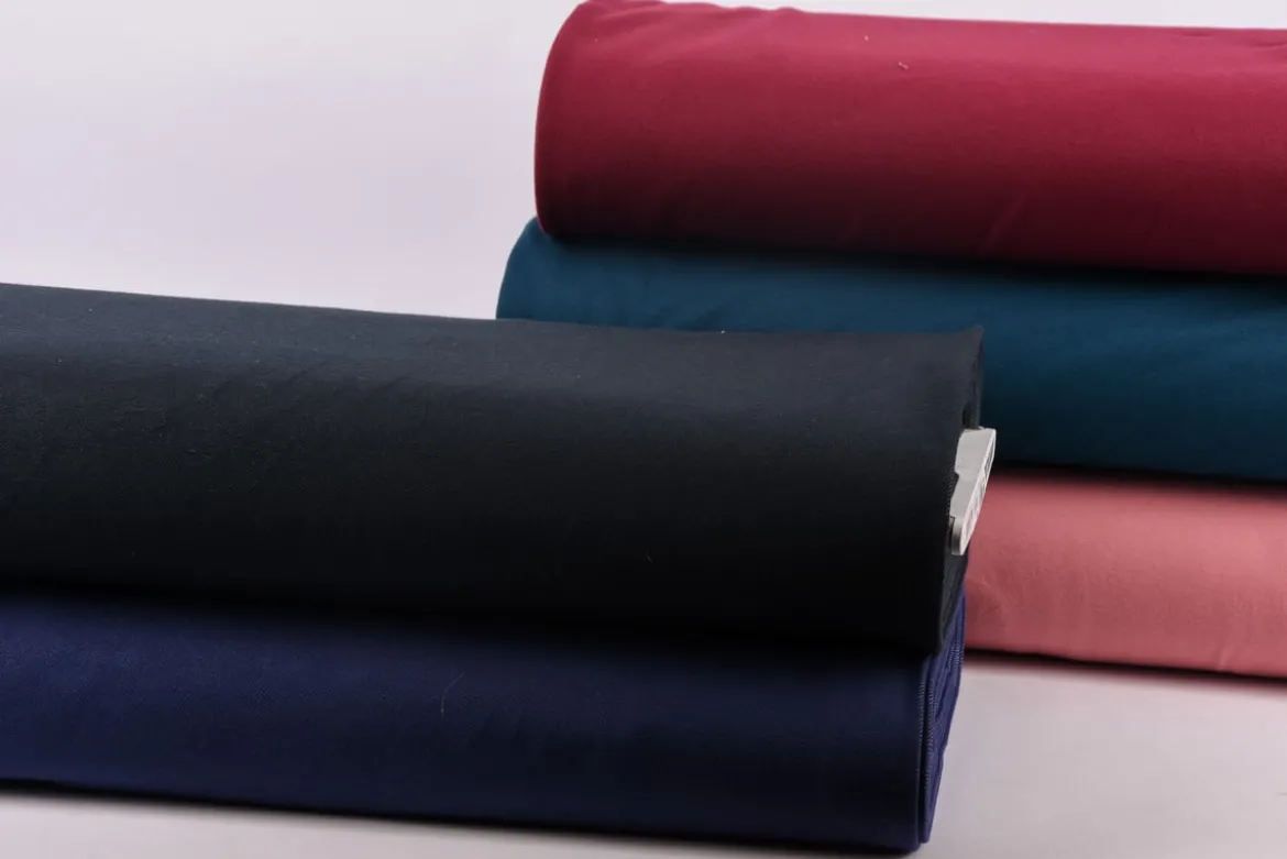 Baumwoll-Jeansstoff mit Elasthan Stretchjeans-Stoff weich einfarbig petrol 1,5m Breite