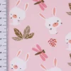 Baumwolljersey Jersey DOLALI Hase Biene Sträucher rosa bunt 1,5m Breite