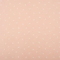 Baumwolljersey Jersey Konfetti Punkte Striche rosa wollweiß 1,50m Breite