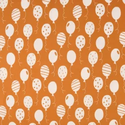 Baumwolljersey Jersey Luftballons ocker weiß 1,5m Breite