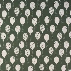 Baumwolljersey Jersey Luftballons khaki weiß 1,5m Breite
