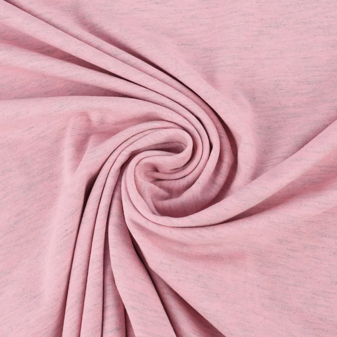 Baumwolljersey Jersey Melange rosa meliert 1,5m Breite