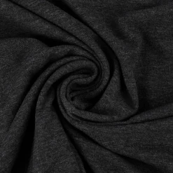 Baumwolljersey Jersey Melange dunkelgrau meliert 1,5m Breite