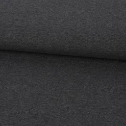 Baumwolljersey Jersey Melange dunkelgrau meliert 1,5m Breite