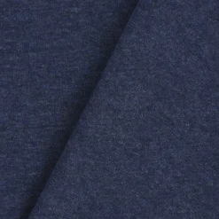 Baumwolljersey Jersey Recycling einfarbig jeansblau meliert 1,5m Breite