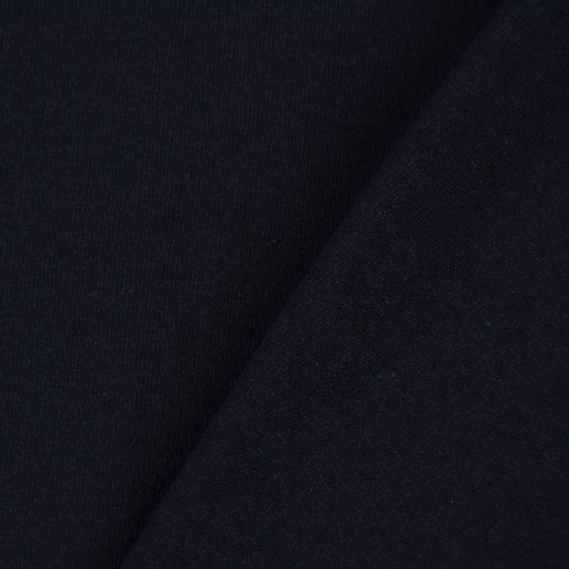 Baumwolljersey Jersey Recycling einfarbig navy meliert 1,5m Breite