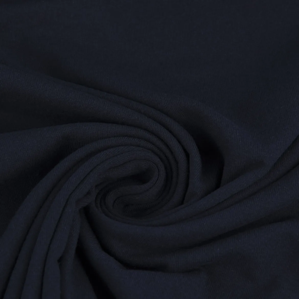 Baumwolljersey Jersey Recycling einfarbig navy meliert 1,5m Breite