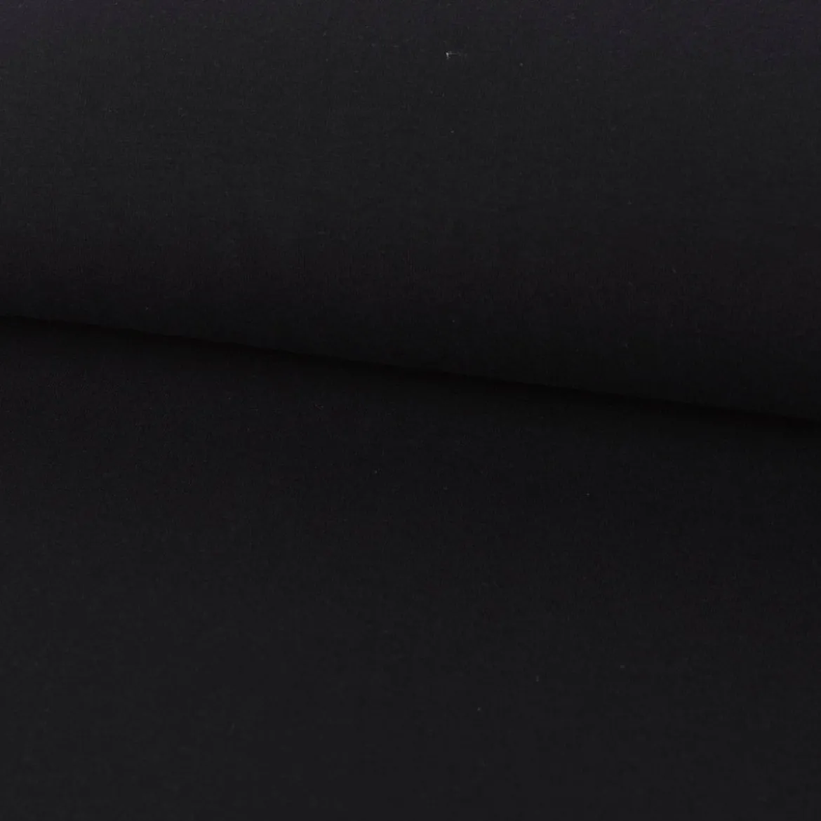 Baumwolljersey Jersey Recycling einfarbig schwarz 1,5m Breite