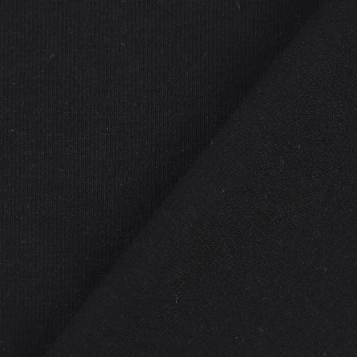 Baumwolljersey Jersey Recycling einfarbig schwarz 1,5m Breite