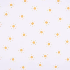 Baumwolljersey Jersey SAFARI SUN Sonnen weiß dunkelgelb 1,5m Breite
