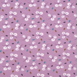 Baumwolljersey Jerseystoff Bulhup Allover Violet lila 1,45m Breite