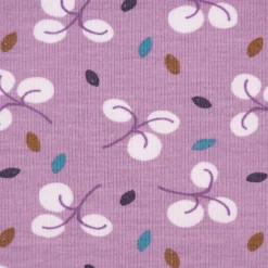 Baumwolljersey Jerseystoff Bulhup Allover Violet lila 1,45m Breite