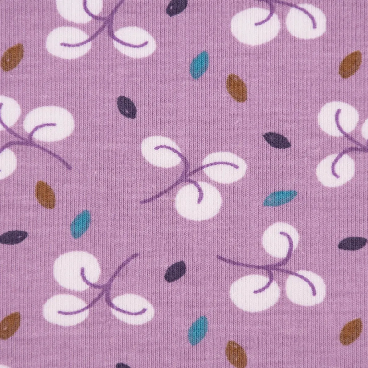 Baumwolljersey Jerseystoff Bulhup Allover Violet lila 1,45m Breite