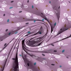 Baumwolljersey Jerseystoff Bulhup Allover Violet lila 1,45m Breite