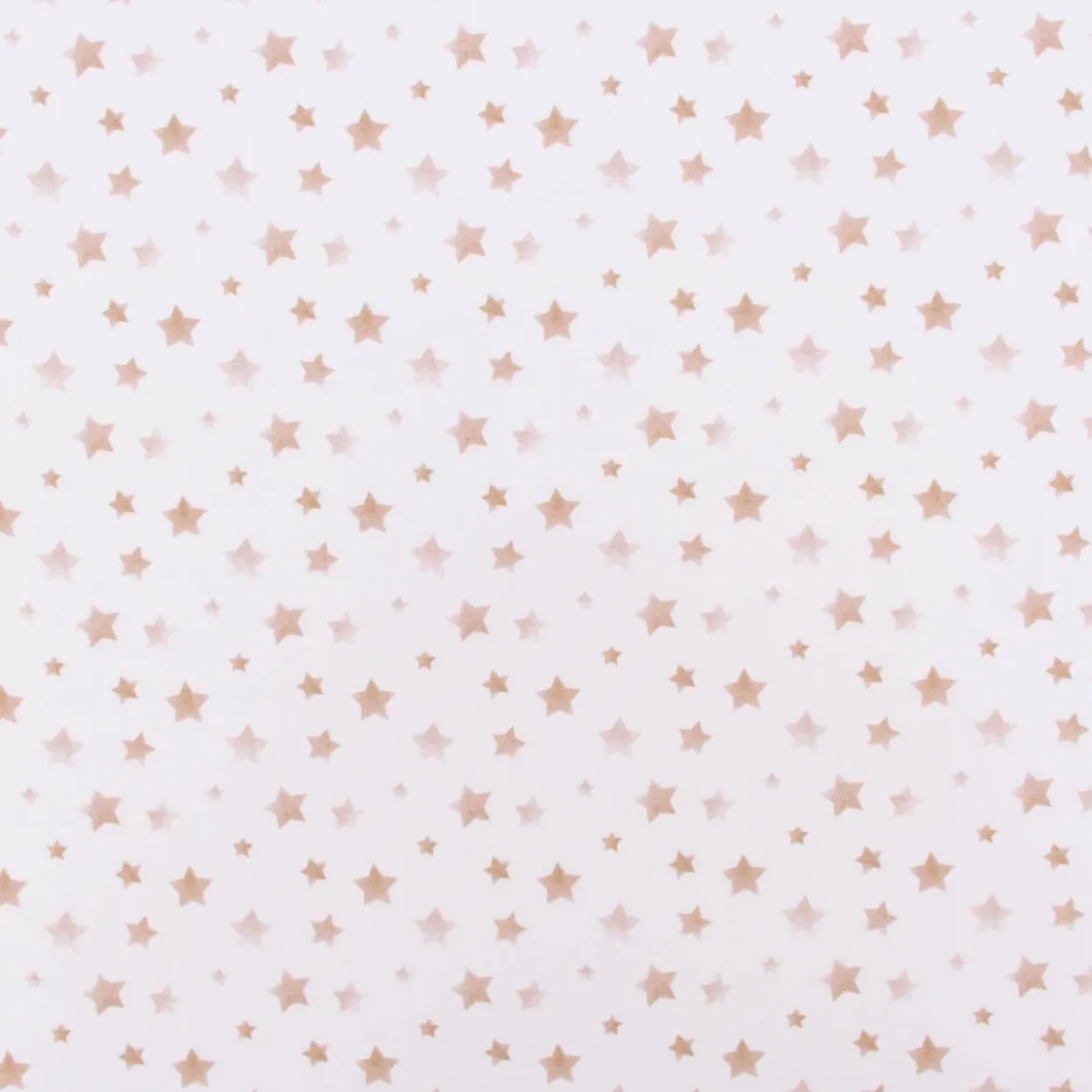 Baumwolljersey Jerseystoff Sternchen weiß beige 1,50m Breite