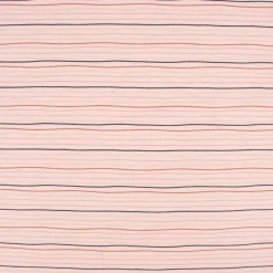 Baumwolljersey Jersey Streifen Wellen 2mm rosa rost beige schwarz 1,50m Breite