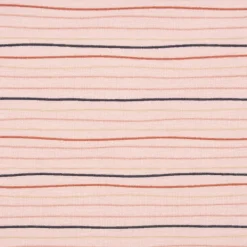 Baumwolljersey Jersey Streifen Wellen 2mm rosa rost beige schwarz 1,50m Breite