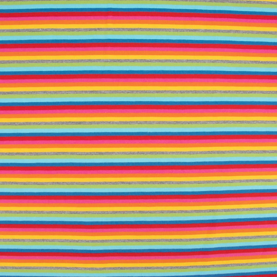 Baumwolljersey Jersey Streifen Regenbogenfarben bunt 1,4m Breite