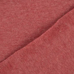 Baumwolljersey Melange Jersey einfarbig rot meliert 1,45m Breite