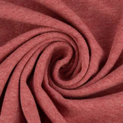 Baumwolljersey Melange Jersey einfarbig rot meliert 1,45m Breite