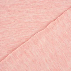 Baumwolljersey Melange Jersey einfarbig rosa meliert 1,45m Breite
