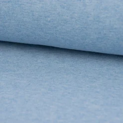 Baumwolljersey Melange Jersey einfarbig hellblau meliert 1,45m Breite
