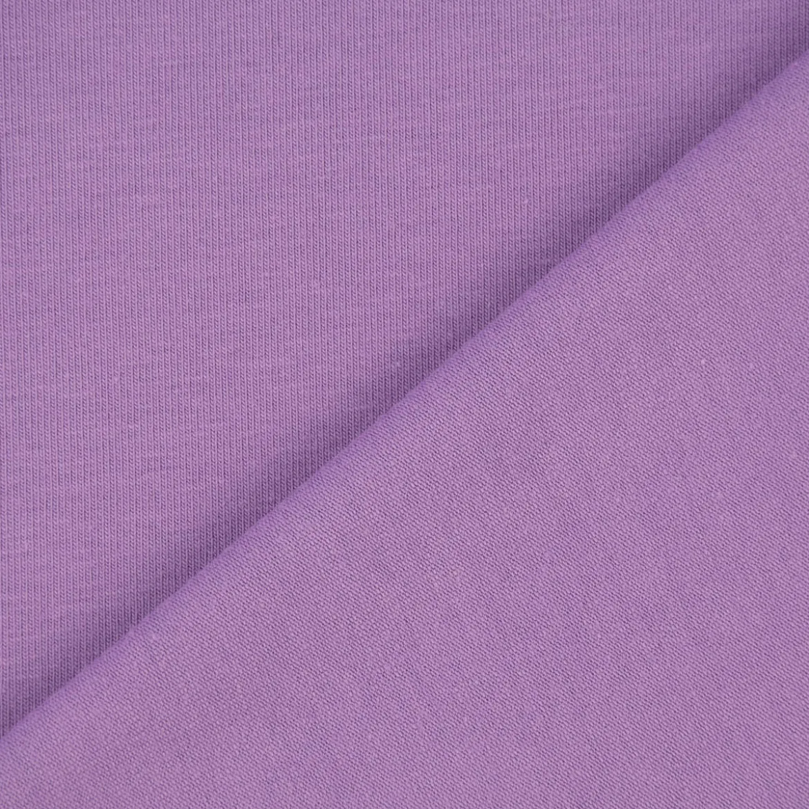 Baumwolljersey Melange Jersey einfarbig violett meliert 1,45m Breite