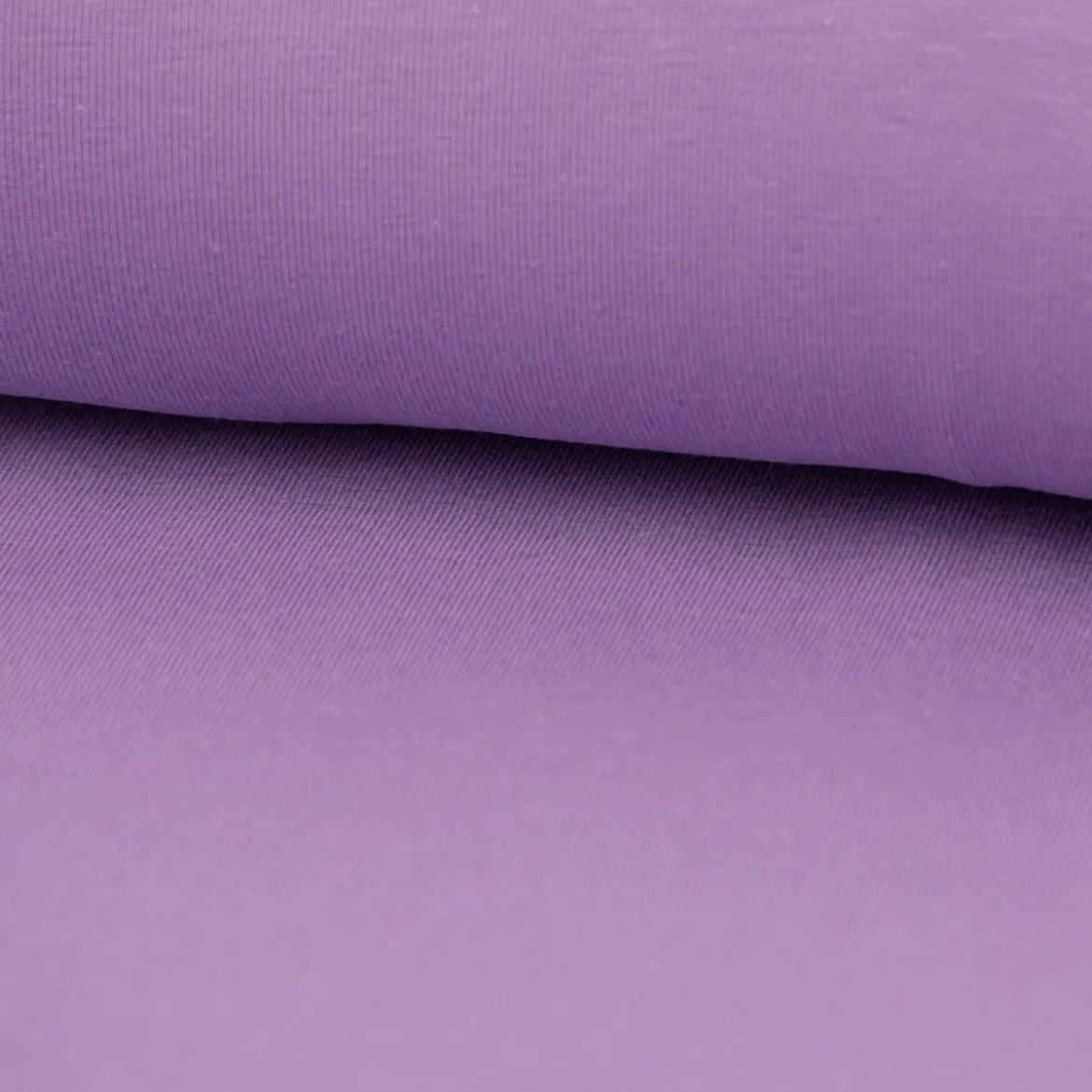 Baumwolljersey Melange Jersey einfarbig violett meliert 1,45m Breite