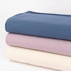 Baumwolljersey Organic Bio Jersey einfarbig indigo blau 1,5m Breite