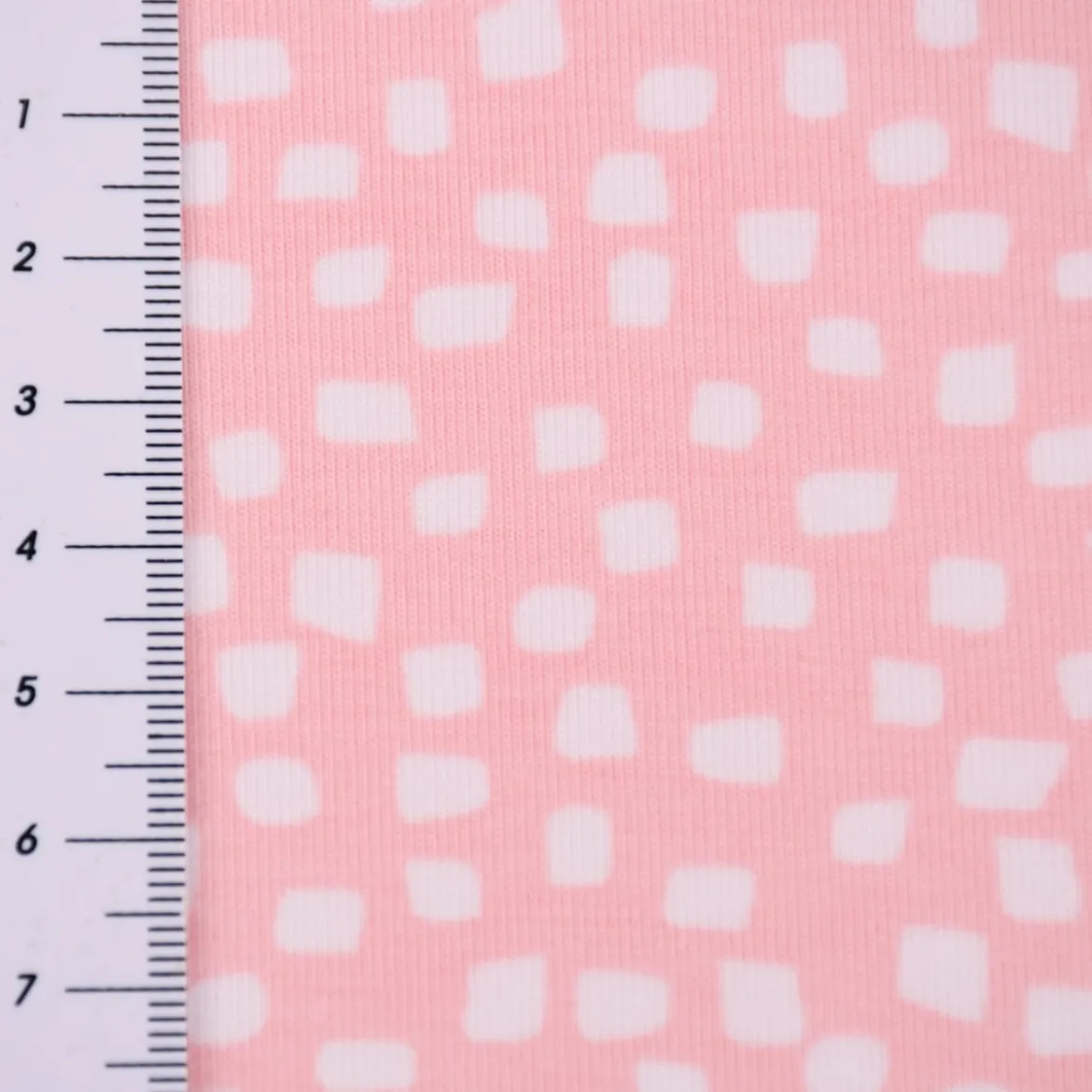 Baumwolljersey Organic Bio Jersey SHAPES Pinselstriche rosa weiß 1,5m Breite