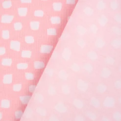 Baumwolljersey Organic Bio Jersey SHAPES Pinselstriche rosa weiß 1,5m Breite