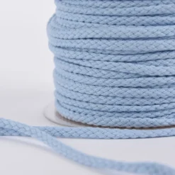 Baumwollkordel Kordel babyblau Breite: 6mm