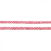Baumwoll Kordel Spinnennetz natur pink Breite: 8mm