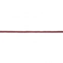 Baumwoll Kordel Zierband dunkelbraun Breite: 5mm