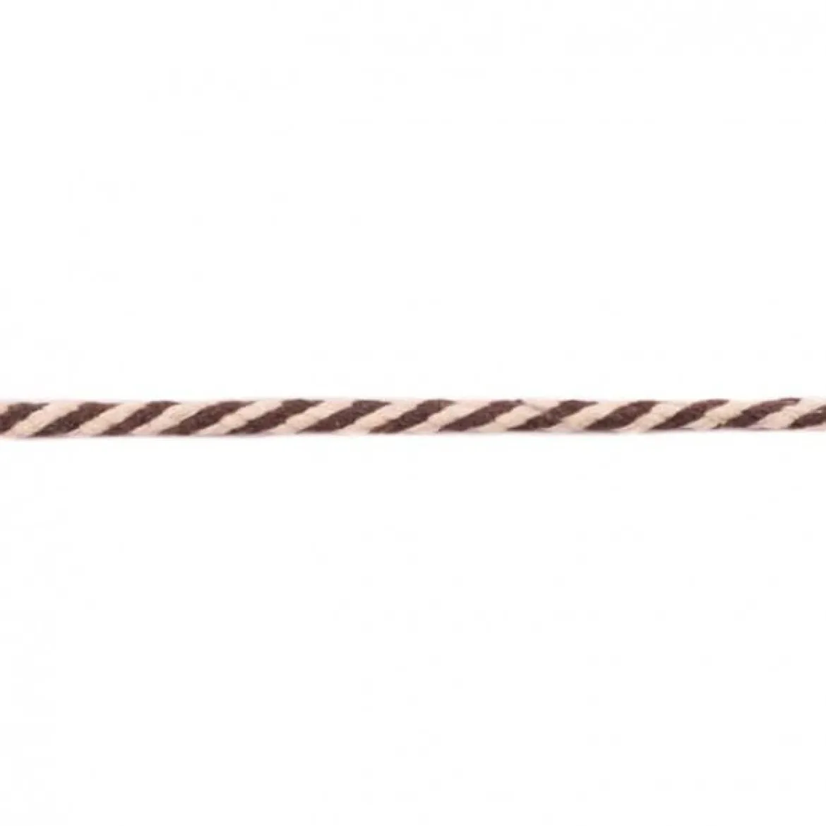 Baumwoll-Kordel Zierband natur braun Breite: 7mm