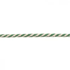 Baumwoll-Kordel Zierband natur grün Breite: 7mm