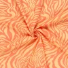Baumwollsatin Stretchstoff Zebra orange 150cm Breite