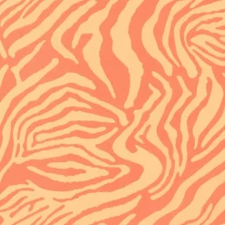 Baumwollsatin Stretchstoff Zebra orange 150cm Breite