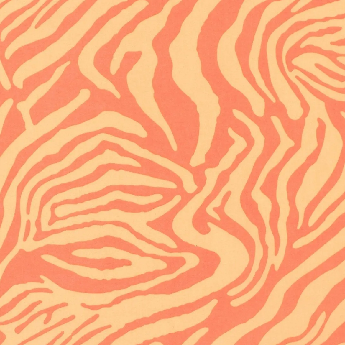 Baumwollsatin Stretchstoff Zebra orange 150cm Breite