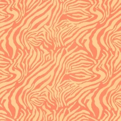 Baumwollsatin Stretchstoff Zebra orange 150cm Breite