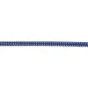 Baumwoll Schrägband Häkelborte Punkte dunkelblau weiß Meterware Breite: 1,5cm