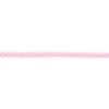 Baumwoll Schrägband Häkelborte Kariert rosa weiß Meterware Breite: 1,5cm